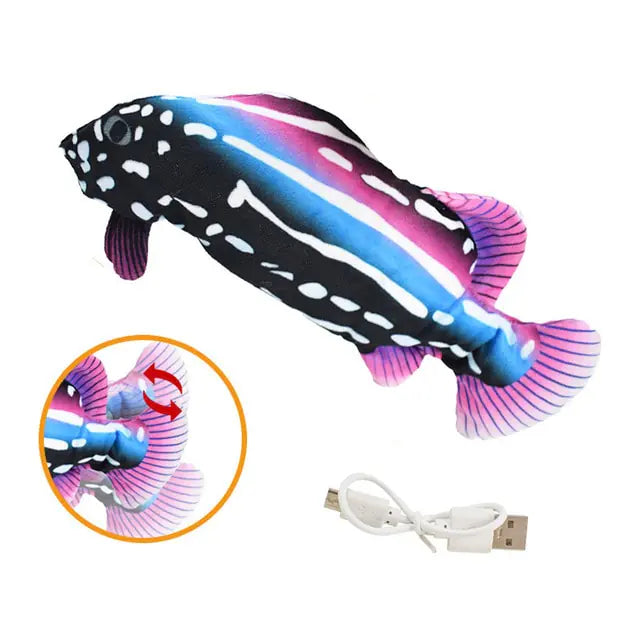 Interactive Electronic Floppy Fish Toy