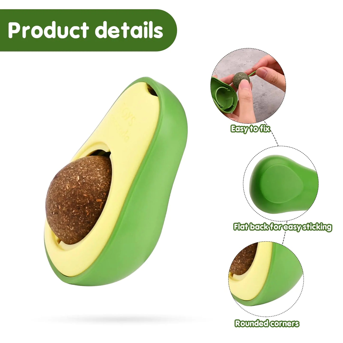 Avocado Cat nip Toy